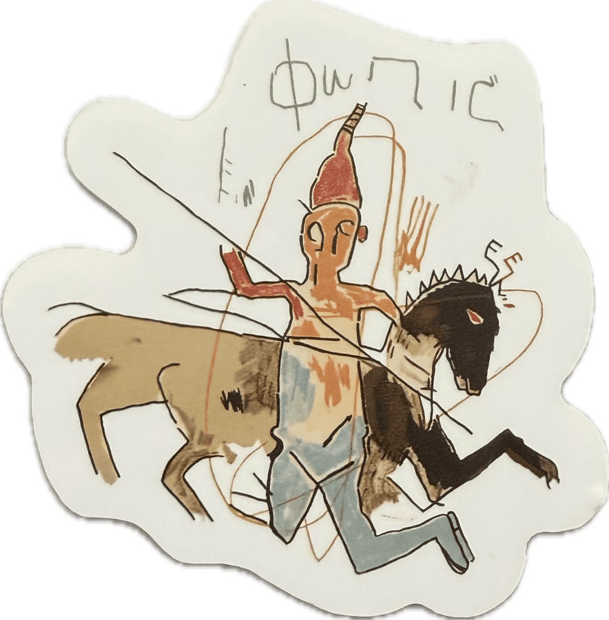 Jean-Michel Basquiat sticker
