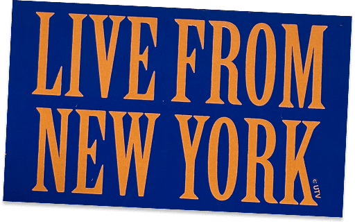 Live From New York sticker